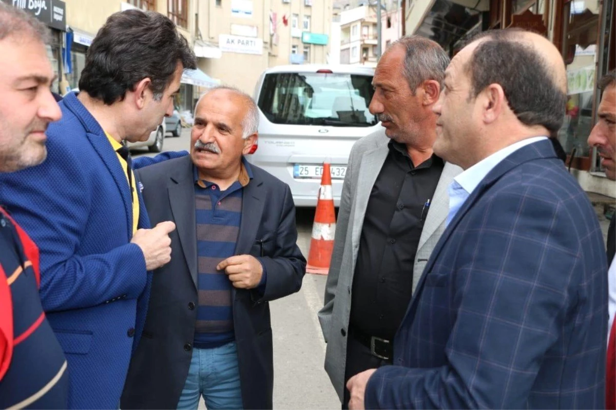 MHP İl Başkanı Karataş\'tan İspir Belediye Başkanı Coşkun\'a Ziyaret