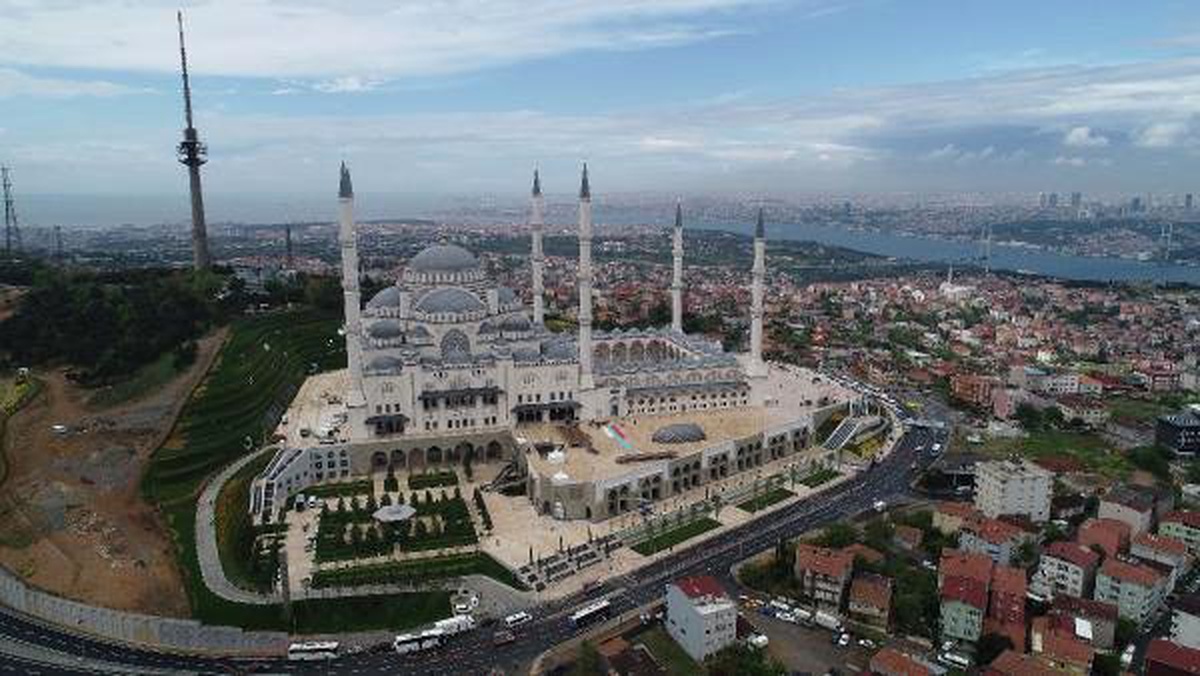 Resmi Açılışı Yarın Yapılacak Çamlıca Camii Havadan Böyle Fotoğraflandı