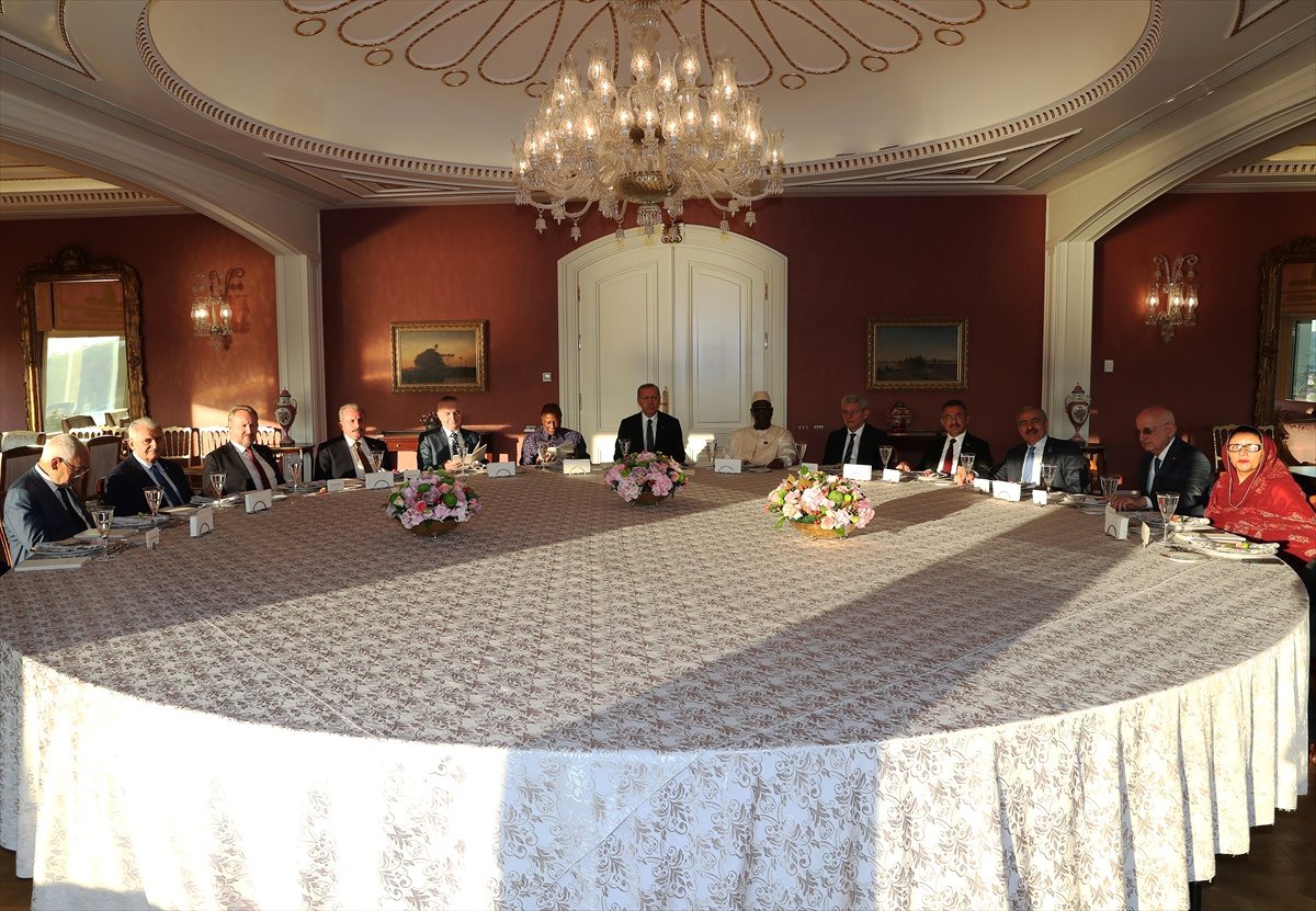 Cumhurbaşkanı Erdoğan, Yabancı Konukları Onuruna Yemek Veriyor