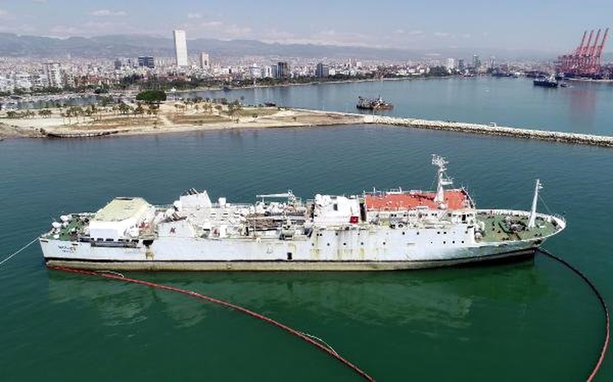 Karaya Oturan Gemiyi Kurtarma Çalışmaları Havadan Görüntülendi