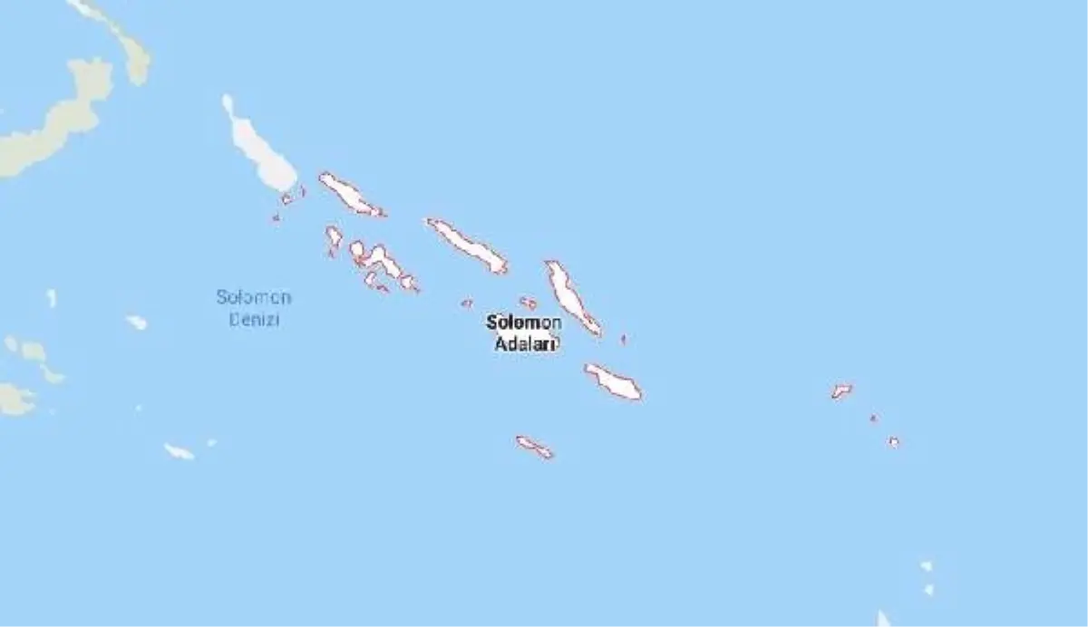 Solomon Adaları\'nda 6.1 Büyüklüğünde Deprem