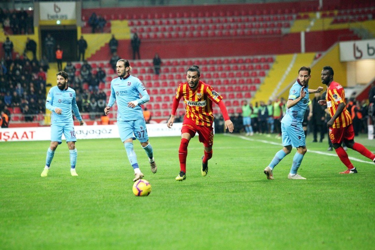Trabzonspor ile Kayserispor 44.kez Karşılaşacak