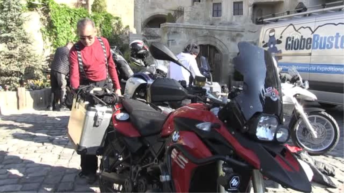 Çin Yolculuğundaki Motosikletli Grup Kapadokya\'da Mola Verdi - Nevşehir