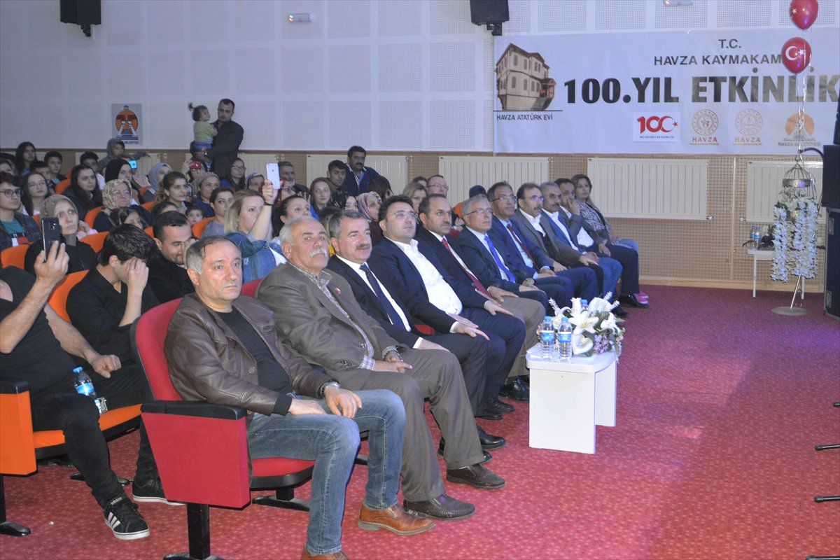 Havza\'da "100. Yıl Müzikali" Sahnelendi