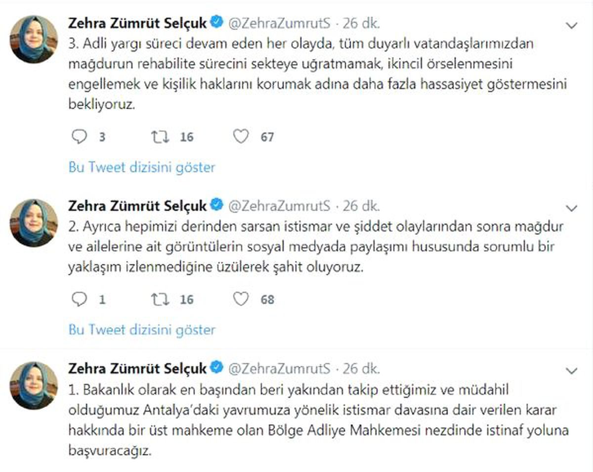 Küçük Kıza Cinsel İstismara Beraat Kararını, Bakanlık İstinafa Taşıyor