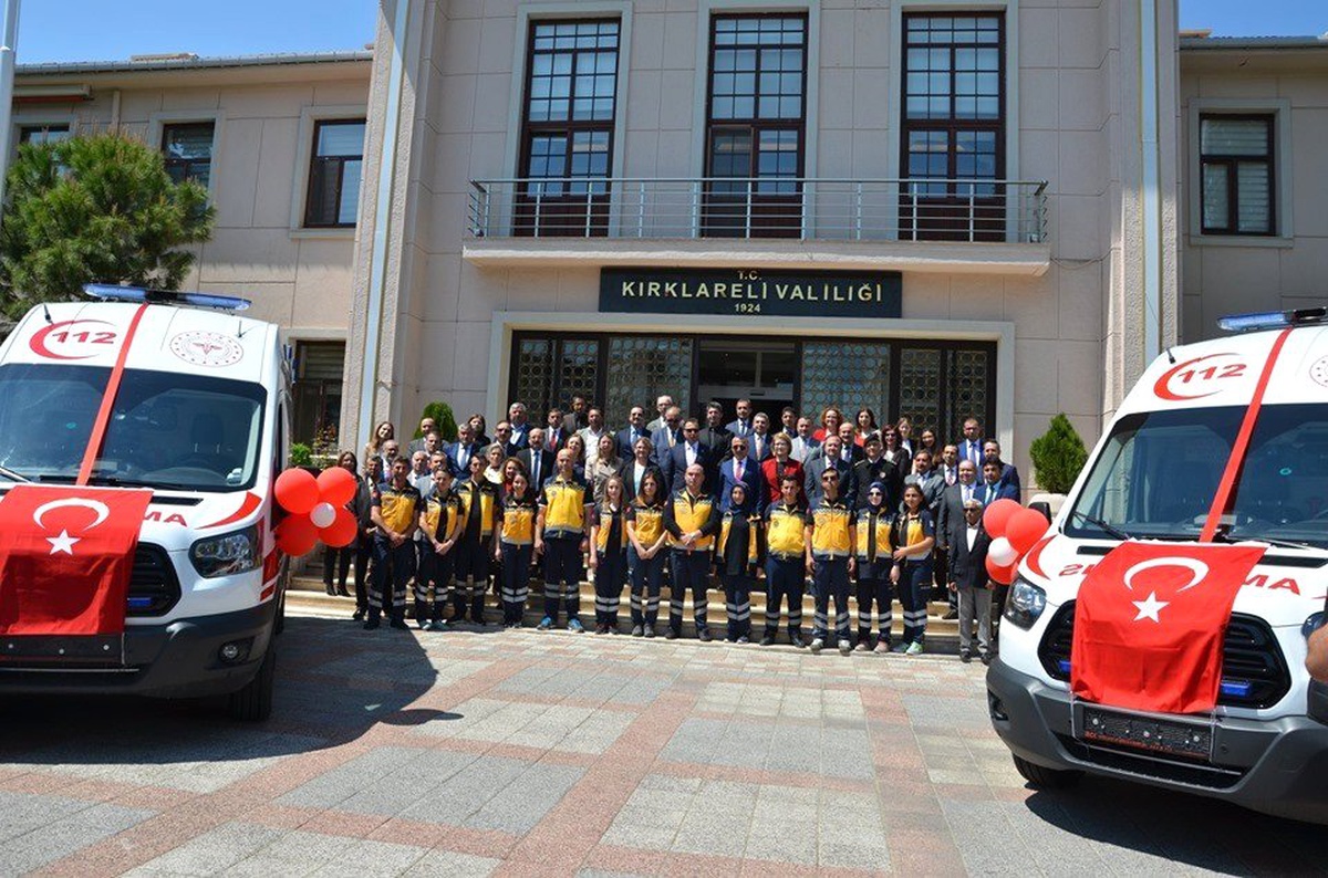 Sağlık Bakanlığından Kırklareli\'ne 6 Ambulans
