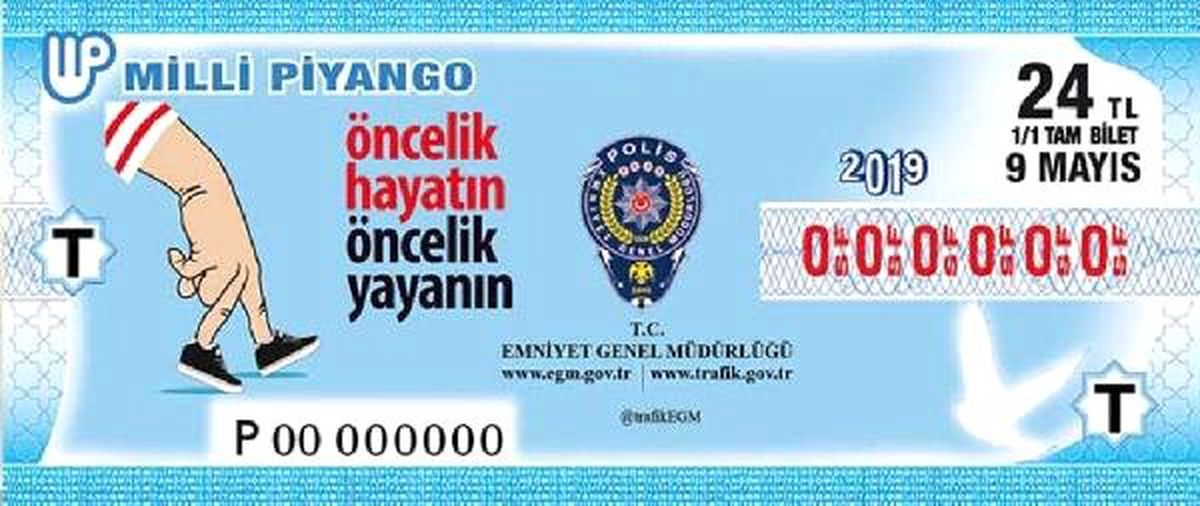 Trafik Haftası\'na Özel Milli Piyango Bileti
