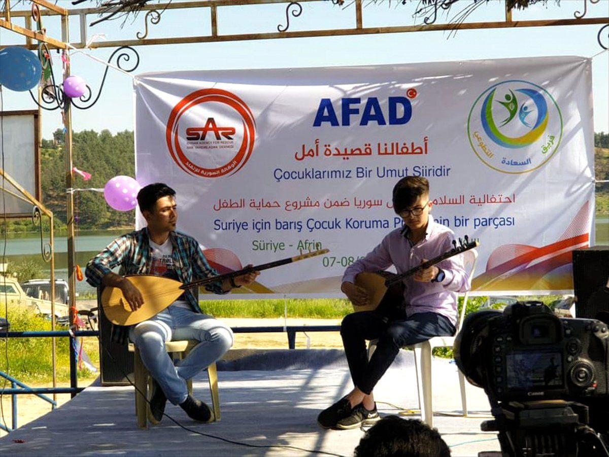 Afrin\'deki Çocuklara Eğlence Programı