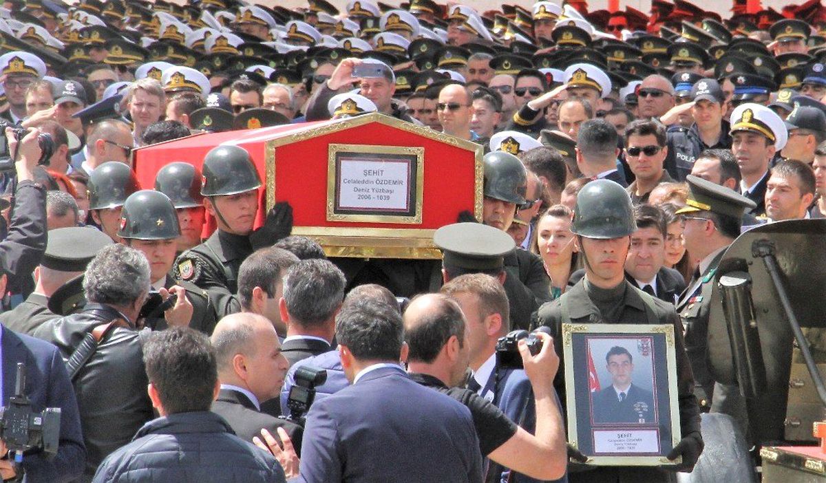 Şehit Yüzbaşı Ankara\'da Son Yolculuğuna Uğurlandı