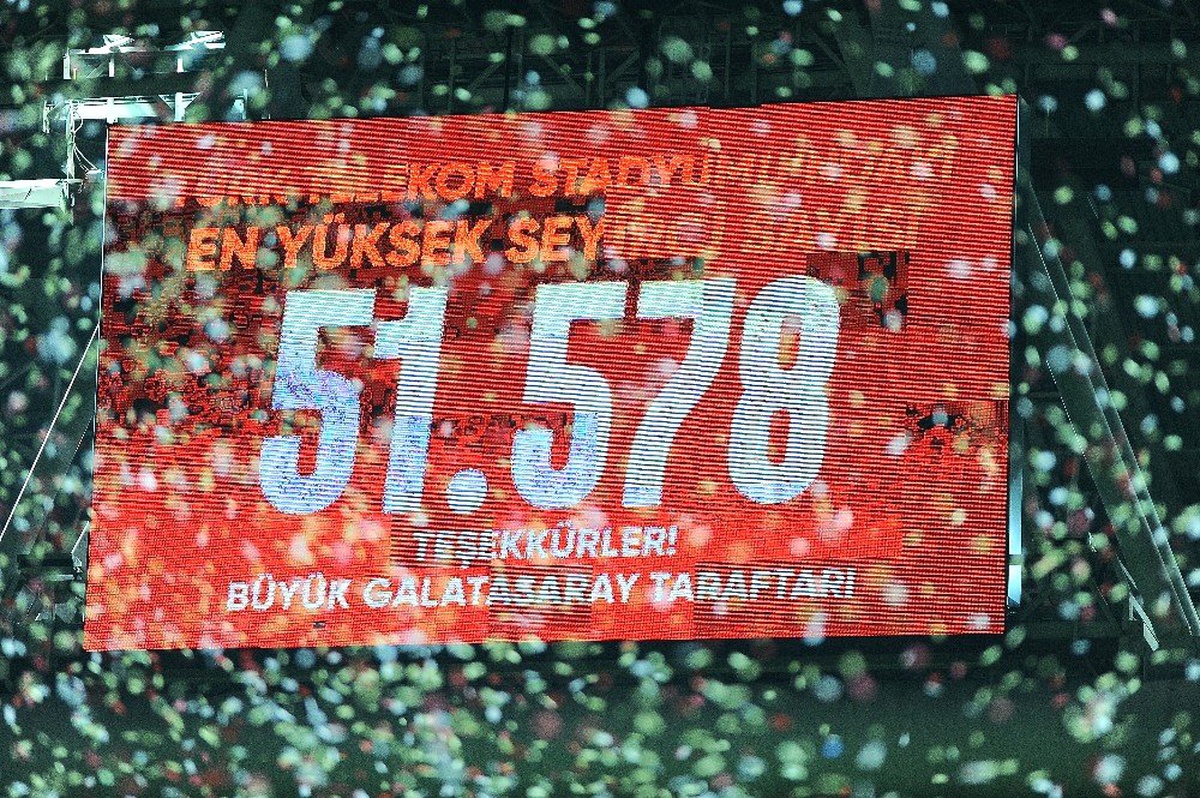 Türk Telekom Stadyumu\'nun Seyirci Rekoru Kırıldı