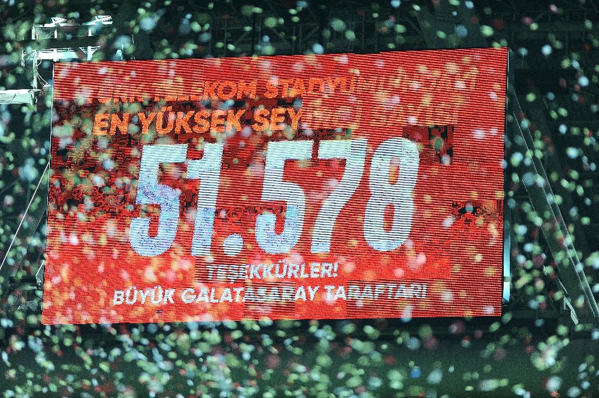 Türk Telekom Stadyumu\'nun Seyirci Rekoru Kırıldı