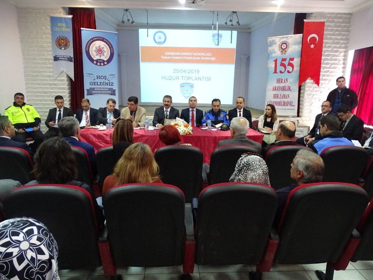 Eskişehir İl Emniyet Müdürlüğü\'nün Huzur Toplantıları