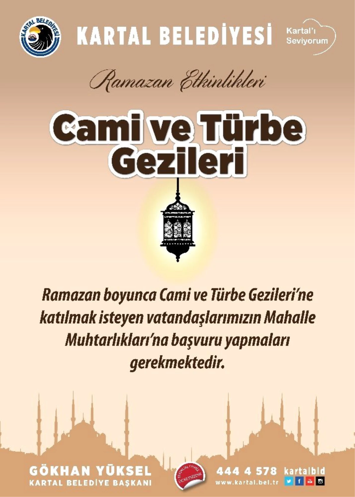 Kartal Belediyesinden Cami ve Türbelere Ramazan Ziyareti