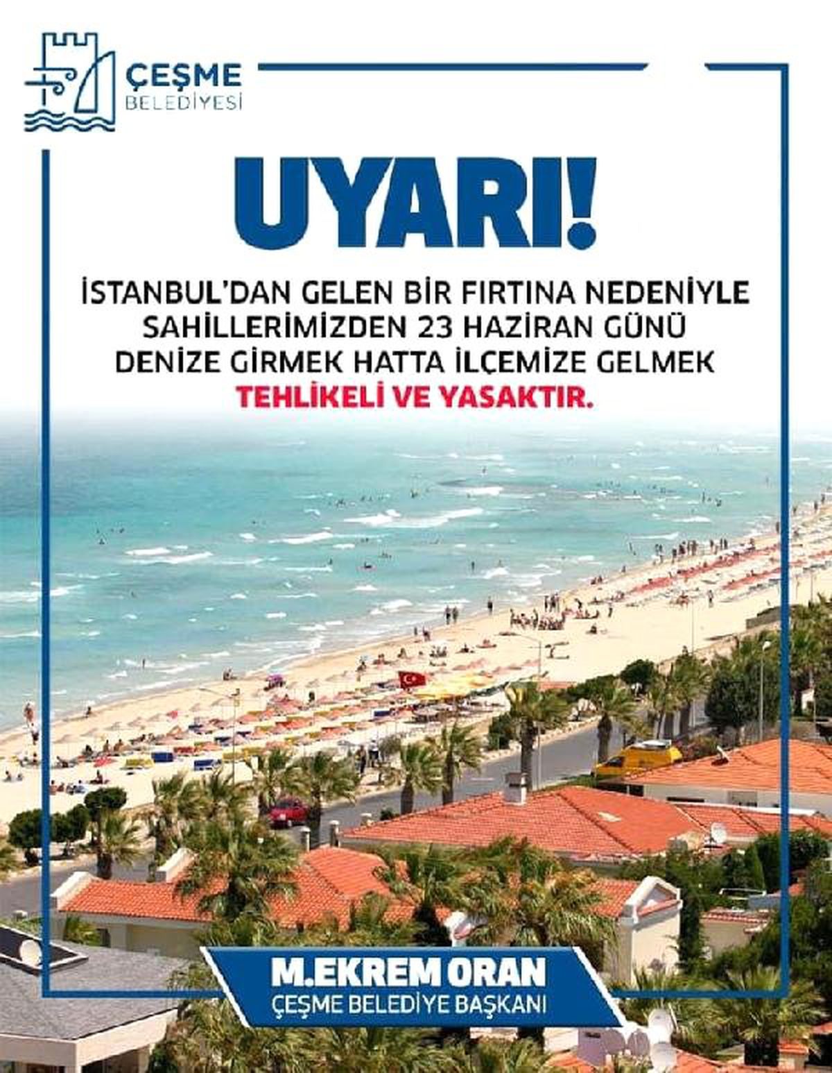 Çeşme ve Datça Belediyelerinden İstanbullu Seçmene 23 Haziran Mesajı
