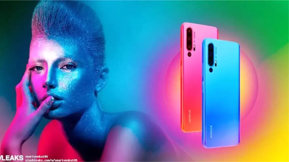 Honor 20\'nin Görselleri Ortaya Çıktı: 4 Farklı Renk Seçeneği Bulunacak