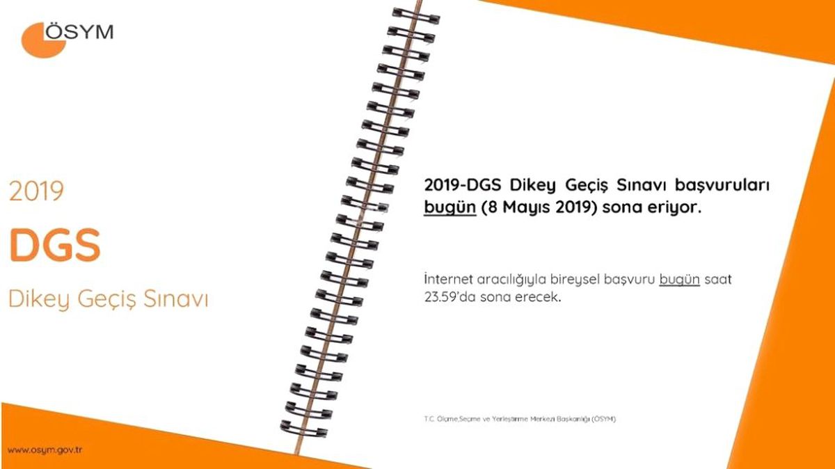 2019-Dgs Başvuruları İçin Bugün Son Gün