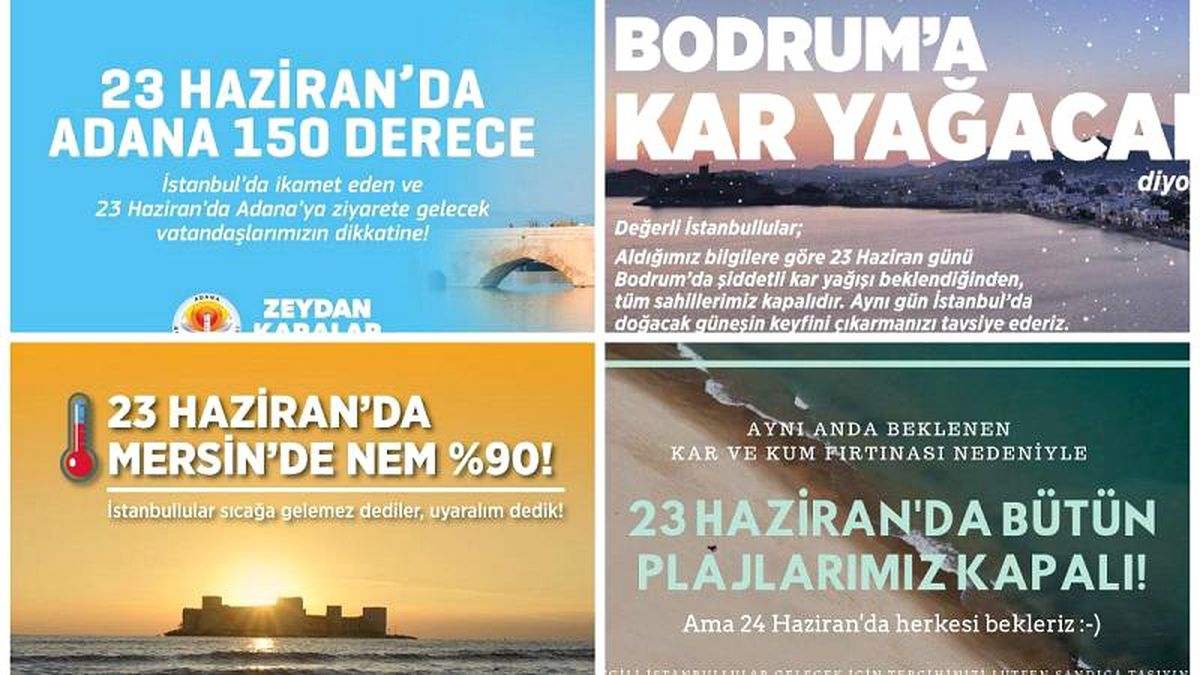 CHP\'li Belediyelerden \'Haziranda Tatile Gelmeyin\' Kampanyası
