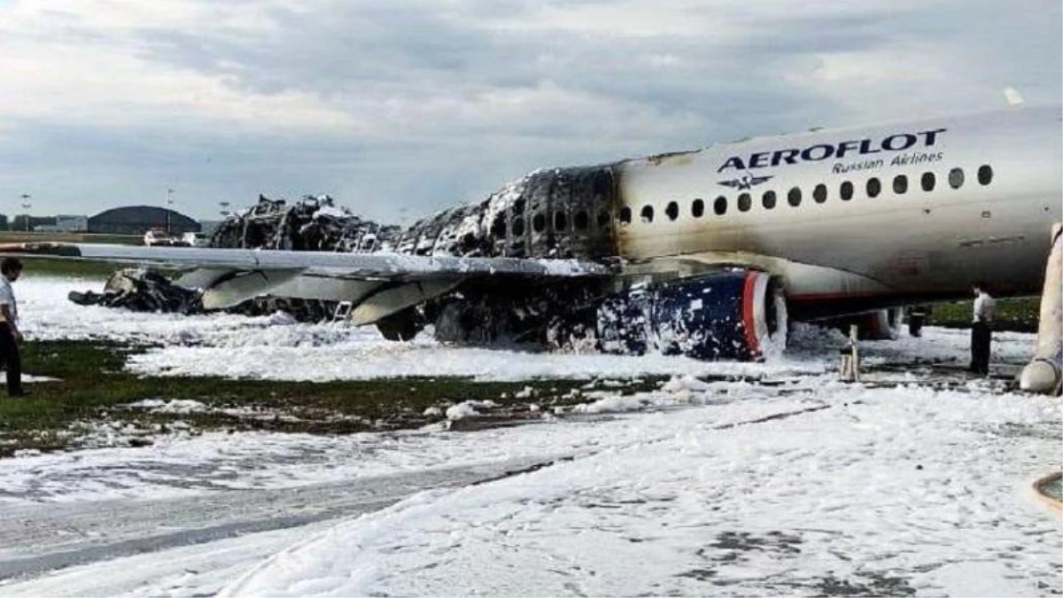 Havada Alev Alan Rus Uçağın İçinden Kaza Anına Ait Görüntüler