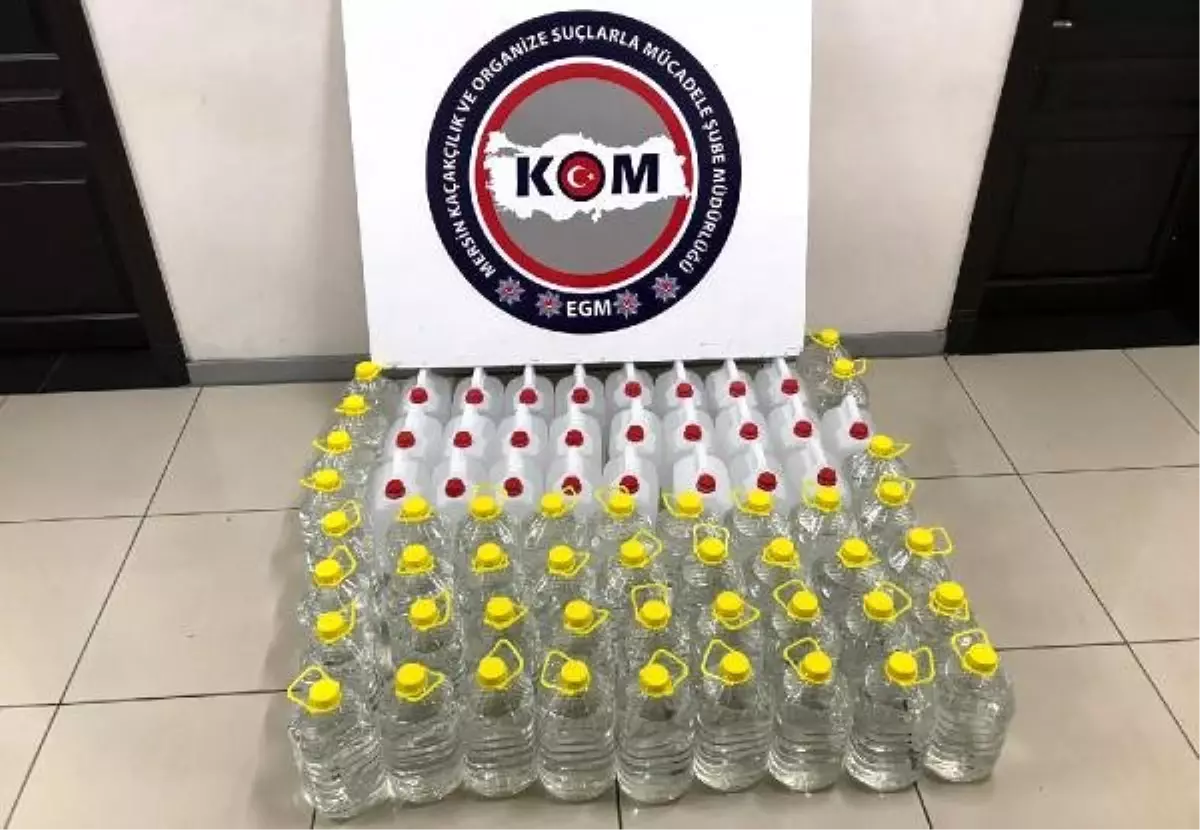 Mersin\'de 340 Litre Etil Alkol ve Sahte Rakı Ele Geçirildi