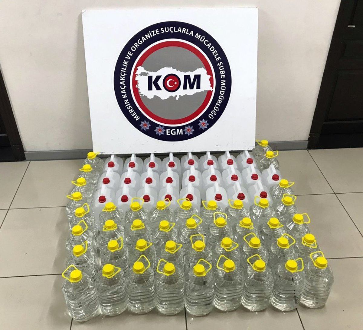 Mersin\'de 340 Litre Sahte İçki Ele Geçirildi