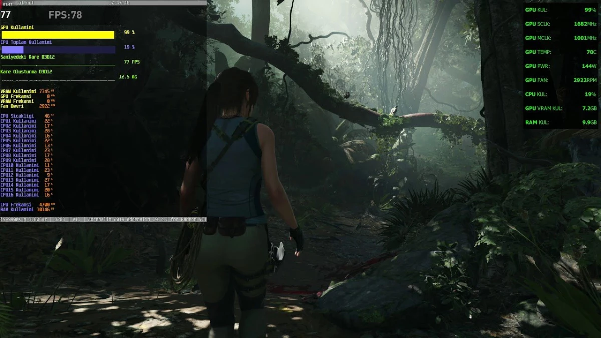 Amd Radeon Vıı Shadow Of The Tomb Raider Performansı - 1440p Highest