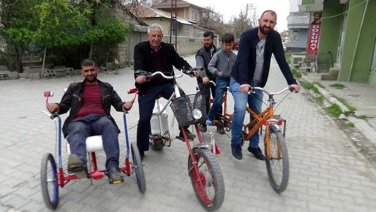 Hurdadan 3 Tekerlekli Bisiklet Yaptı