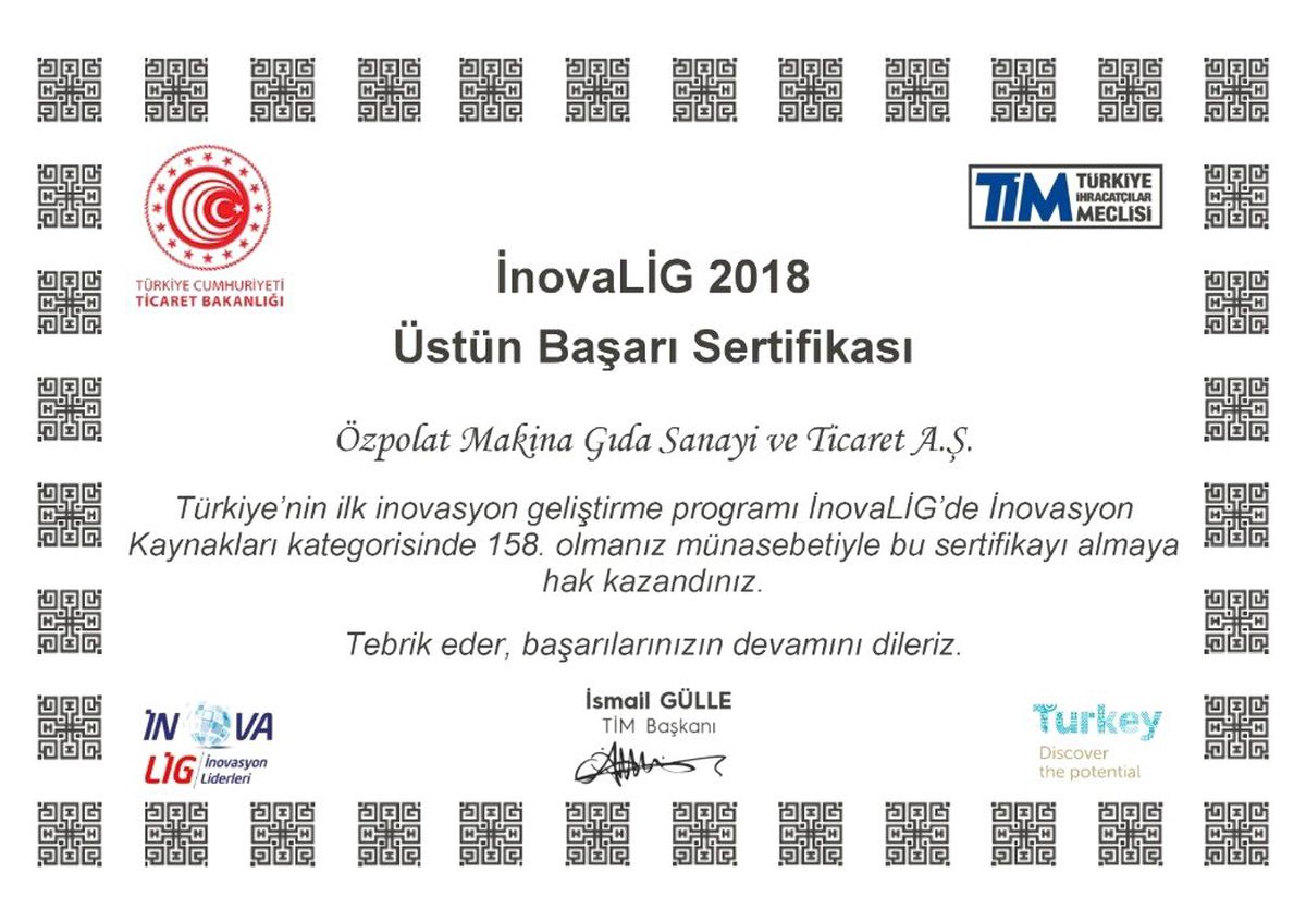Özpolat Makina\'dan Üstün İnovasyon Başarısı