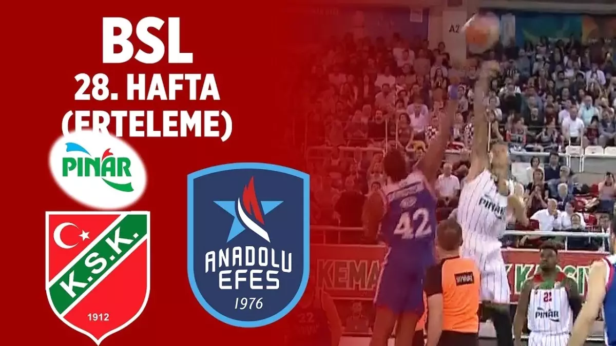 Bsl 28. Hafta Erteleme Maçı Özet | Pınar Karşıyaka 66-96 Anadolu Efes