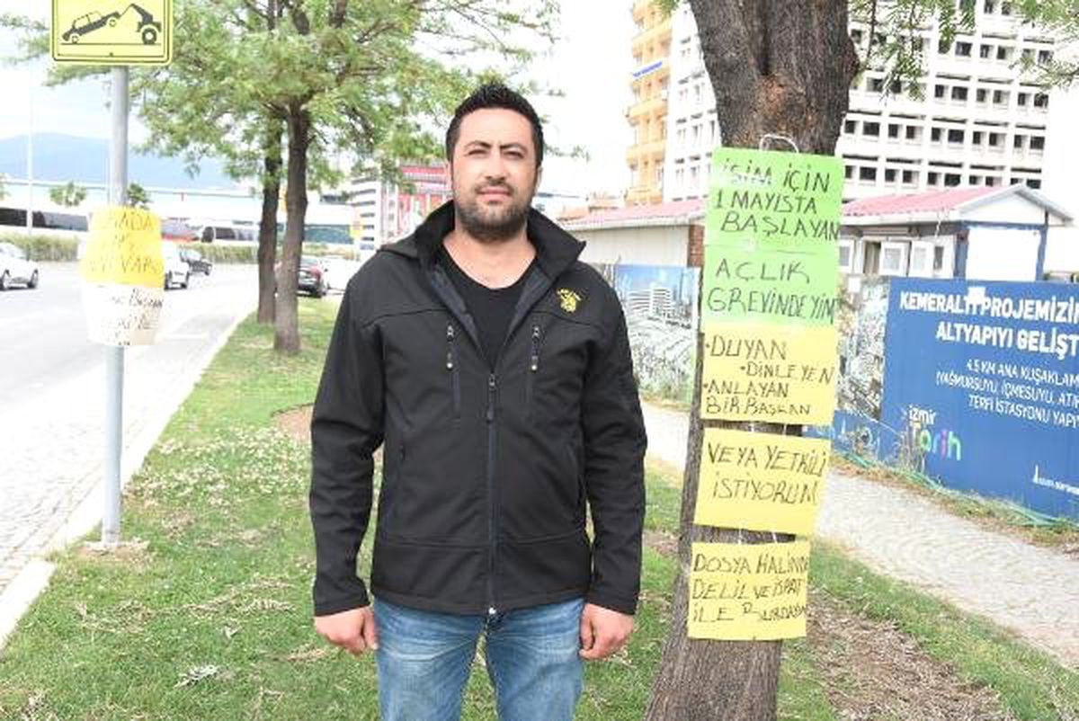 İşten Atılan İzenerji İşçisi Açlık Grevine Başladı