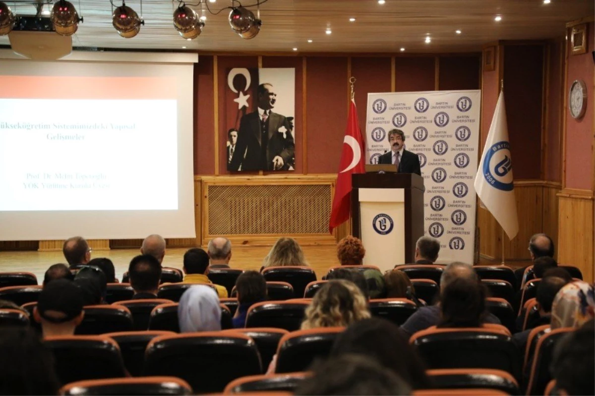 YÖK Yürütme Kurulu Üyesi Prof. Dr. Metin Topçuoğlu Bartın Üniversitesi\'ndeydi