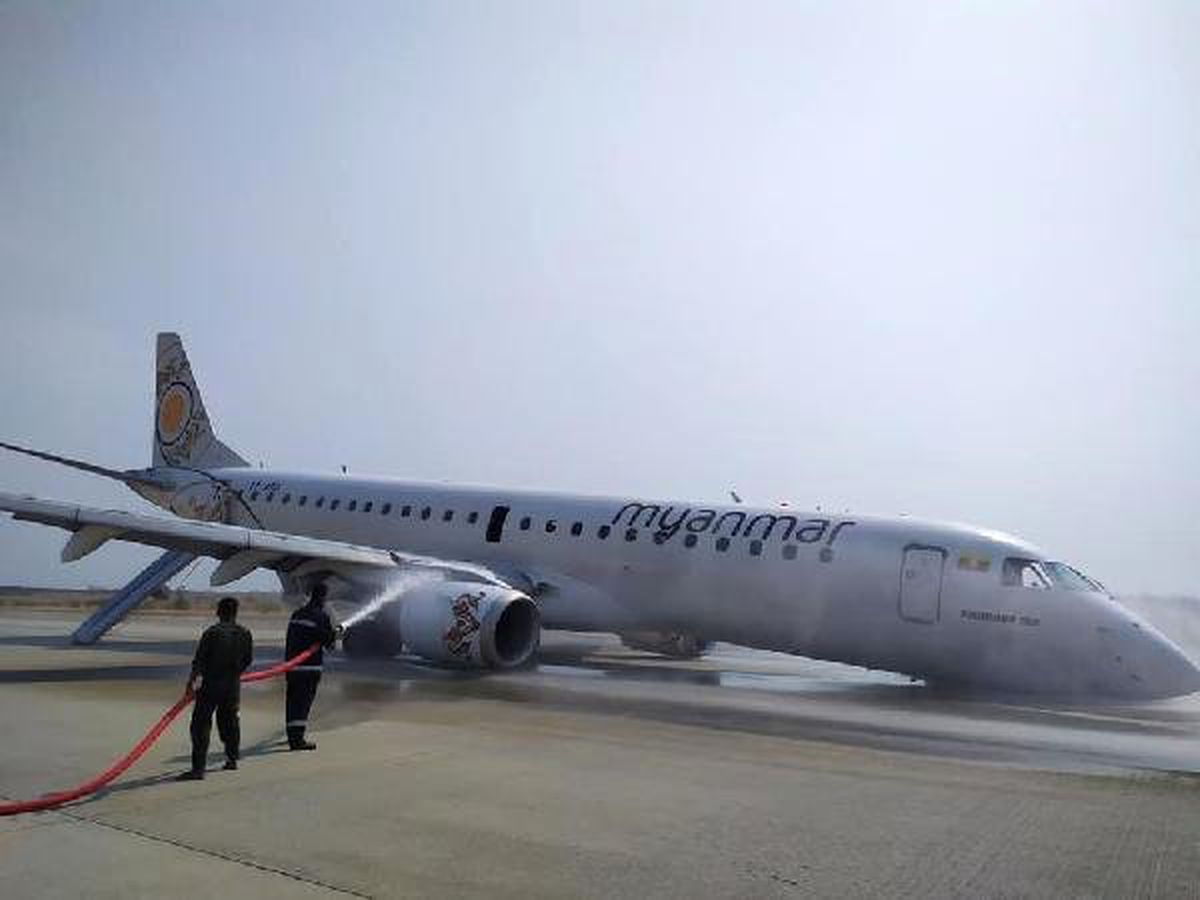 Pilot, Yolcu Uçağını Burnu Üstüne İndirdi