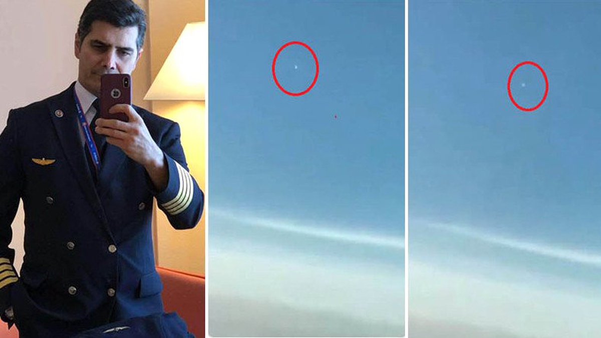 THY Pilotu, Gökyüzünde Gördüğü Garip Cismin Görüntülerini Paylaştı (Video)