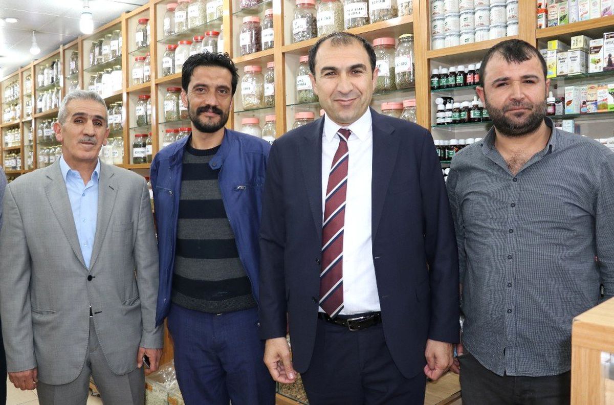Başkan Berge\'den Esnafa Ramazan Ziyareti