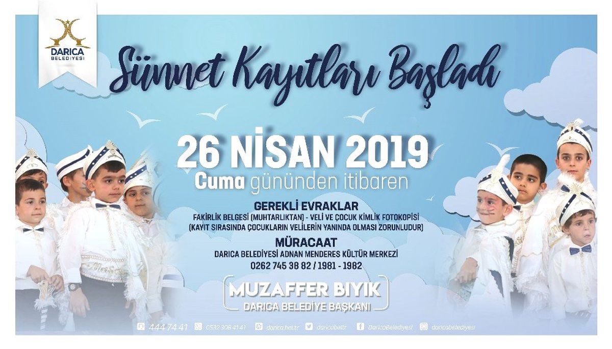 Darıca\'da Sünnet Kayıtları Devam Ediyor
