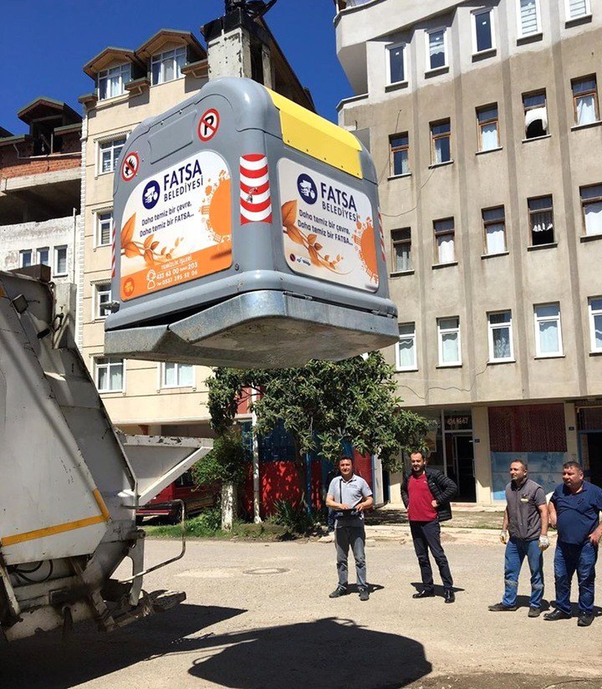 Fatsa\'da Çöp Konteyner Sistemi Hayata Geçti