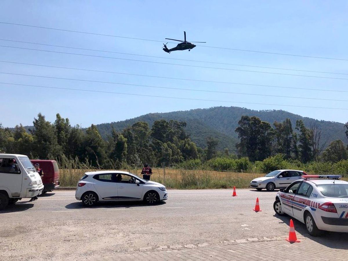 Jandarma\'dan Marmaris\'te Trafik Havadan Denetimi
