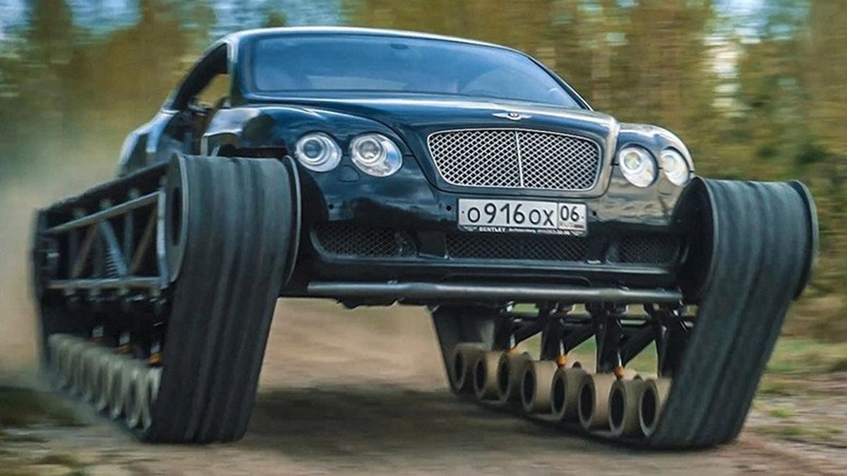 Milyon TL\'lik Bentley Continental Gt\'nin Paletli Bir Tanka Dönüştüğünü Gösteren Video
