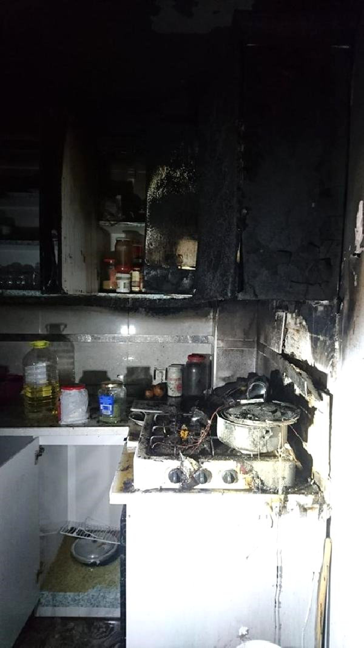 Ocakta Unutulan Yemek Yangın Çıkardı