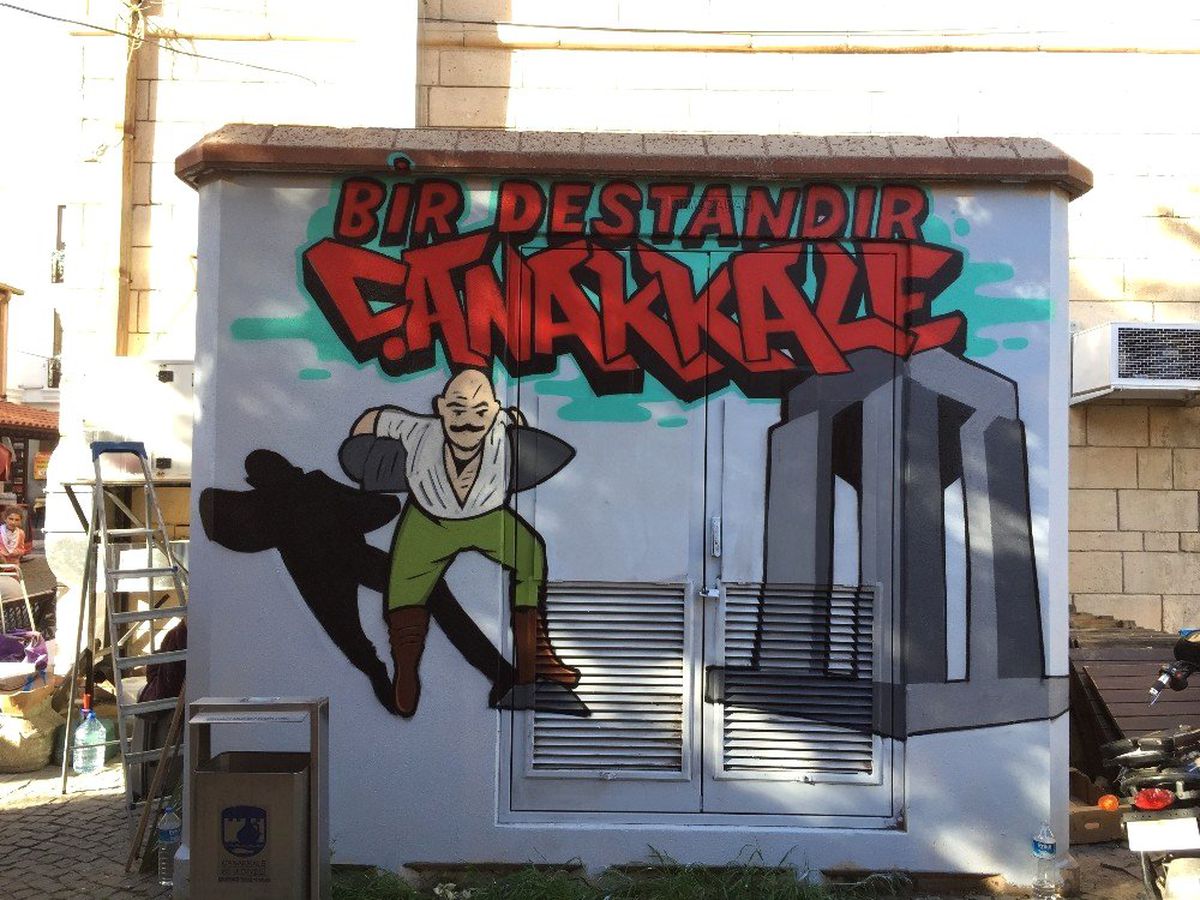 Çanakkale Ruhu Trafoya İşlendi