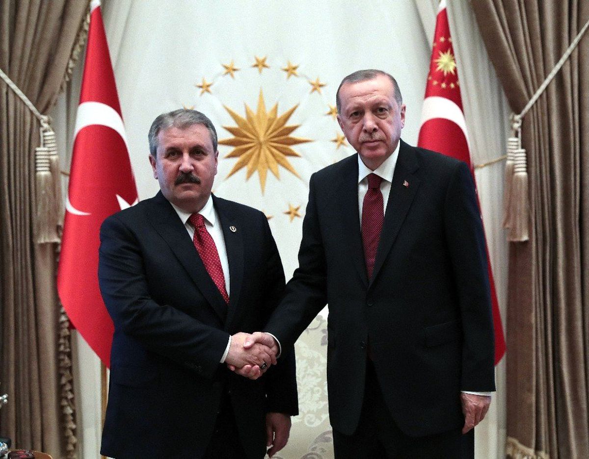 Cumhurbaşkanı Erdoğan, Mustafa Destici\'yi Kabul Etti