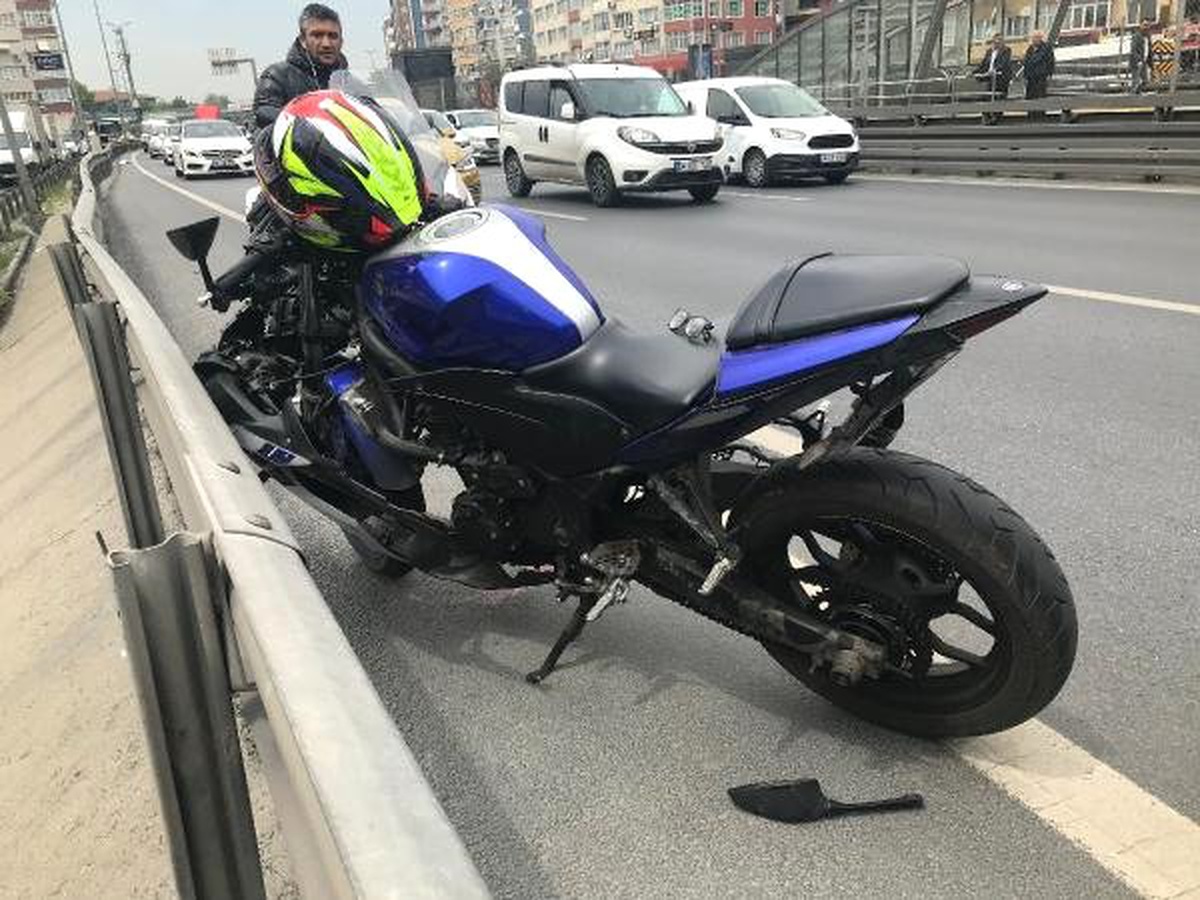 D-100\'de Kaza Yapan Motosiklet Sürücüsü Öldü