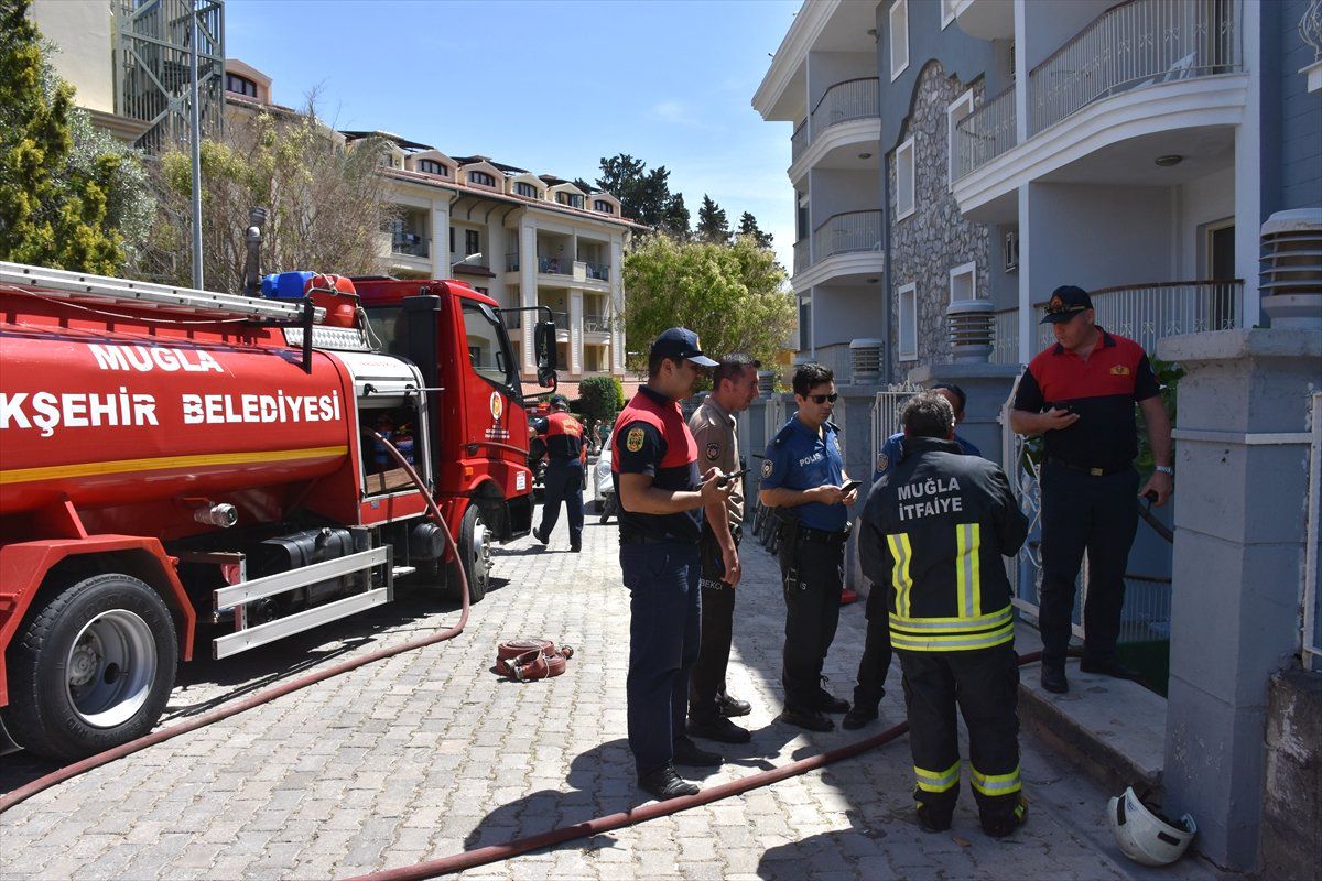 Muğla\'da Otelde Yangın