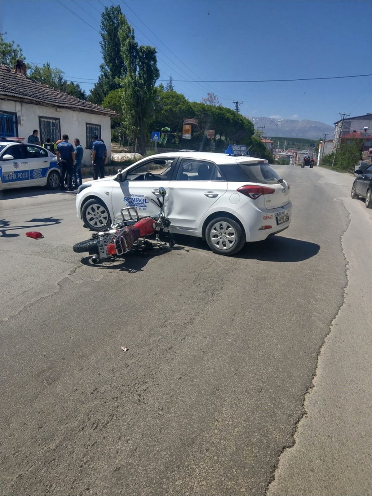 Doğanşehir\'de Trafik Kazası: 1 Yaralı