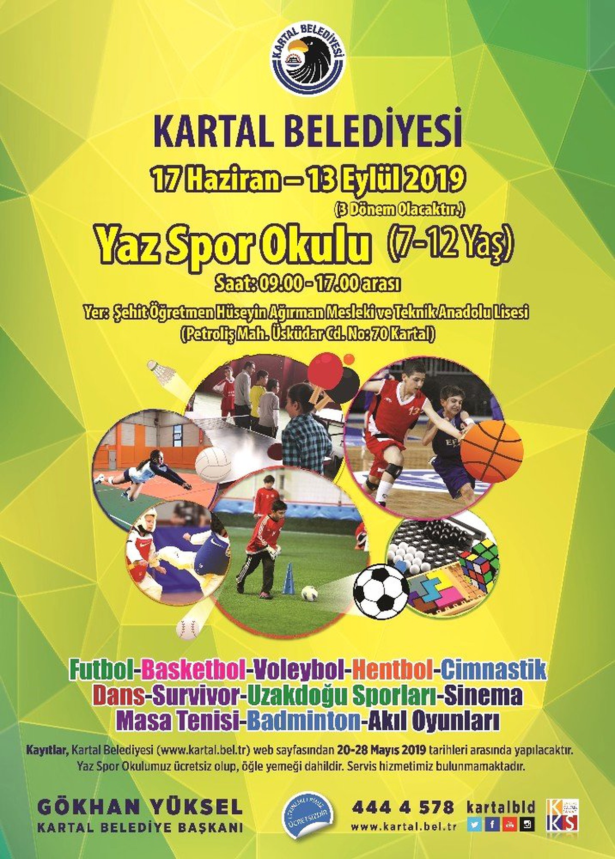 Kartal Belediyesi\'nin Yaz Spor Okulu Kayıtları Başlıyor