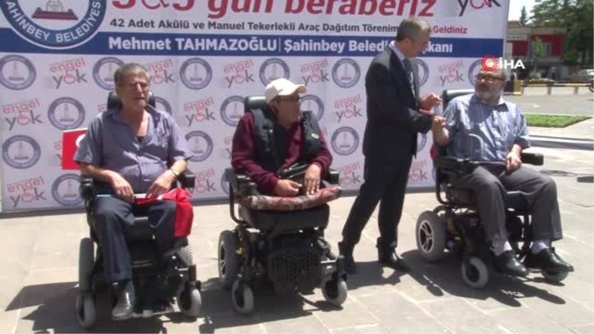 Şahinbey\'de 42 Engelliye Tekerlekli Sandalye