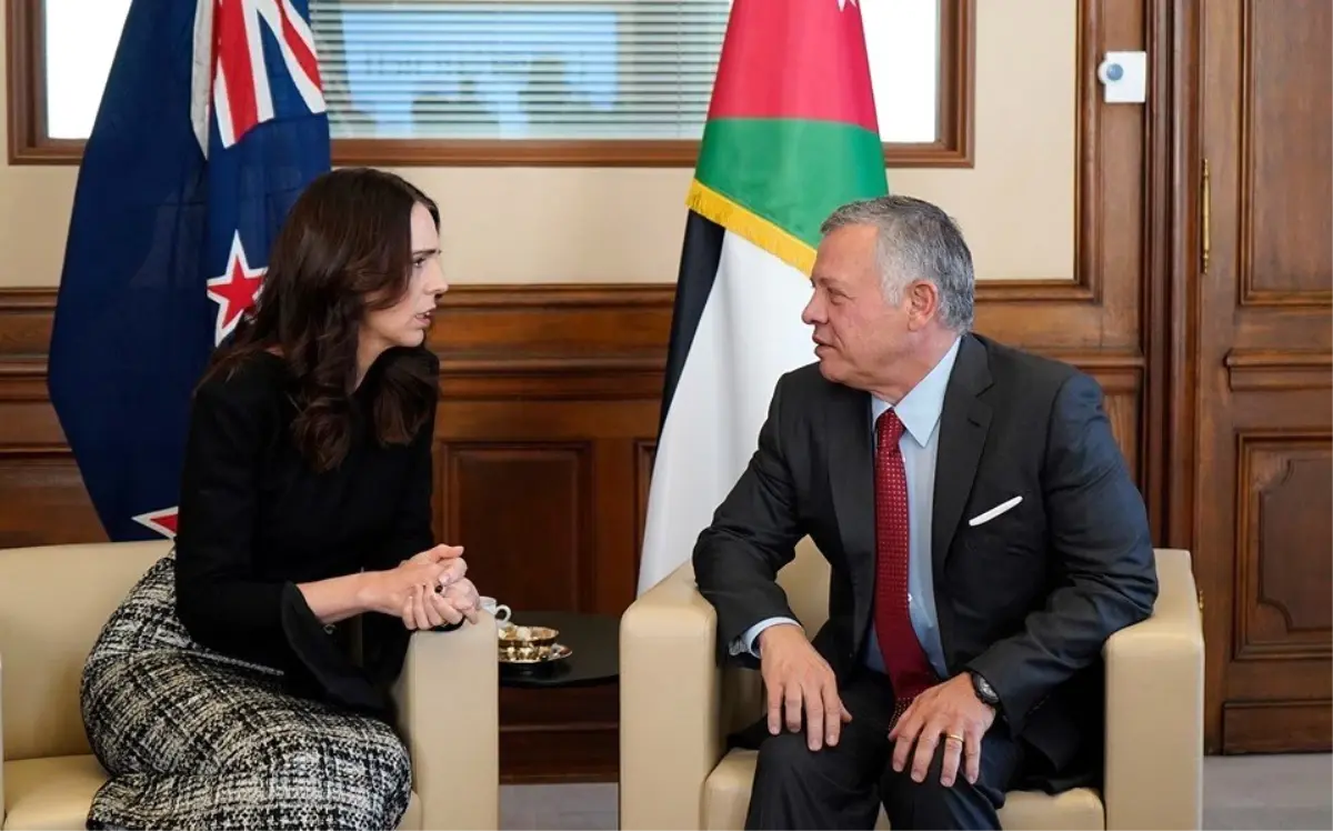 Ürdün Kralı, Yeni Zelanda Başbakanı Ardern ile Görüştü