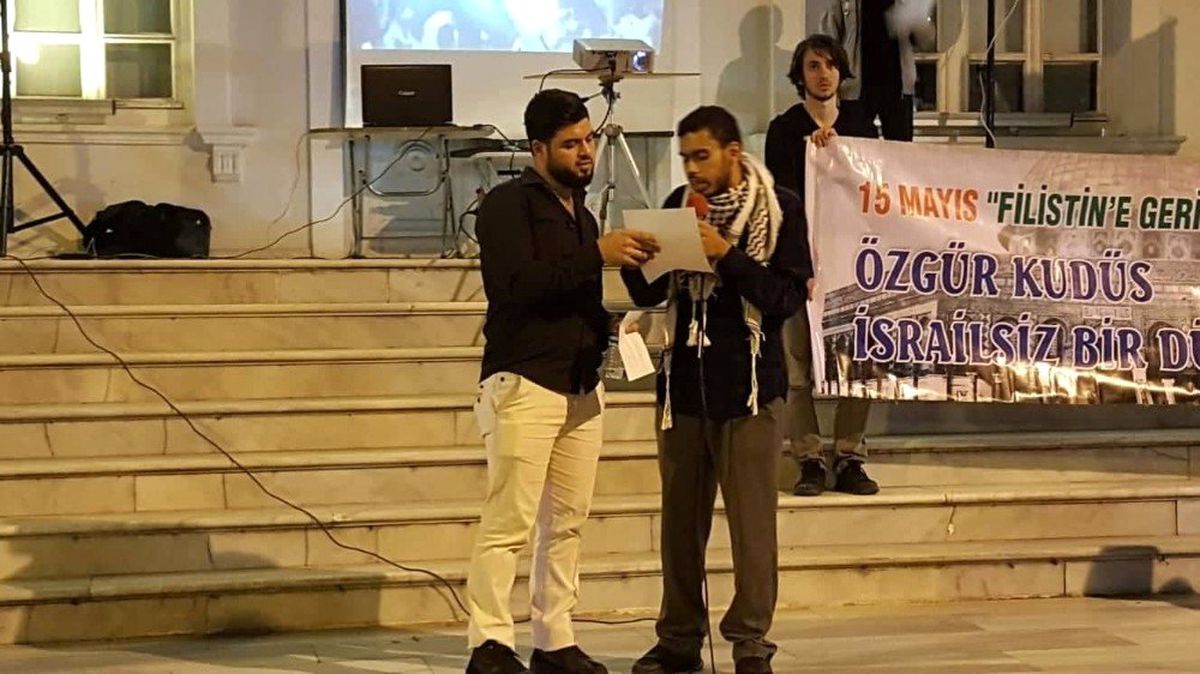 Akm Önünde Filistin\'e Geri Dönüş Programı Gerçekleşti