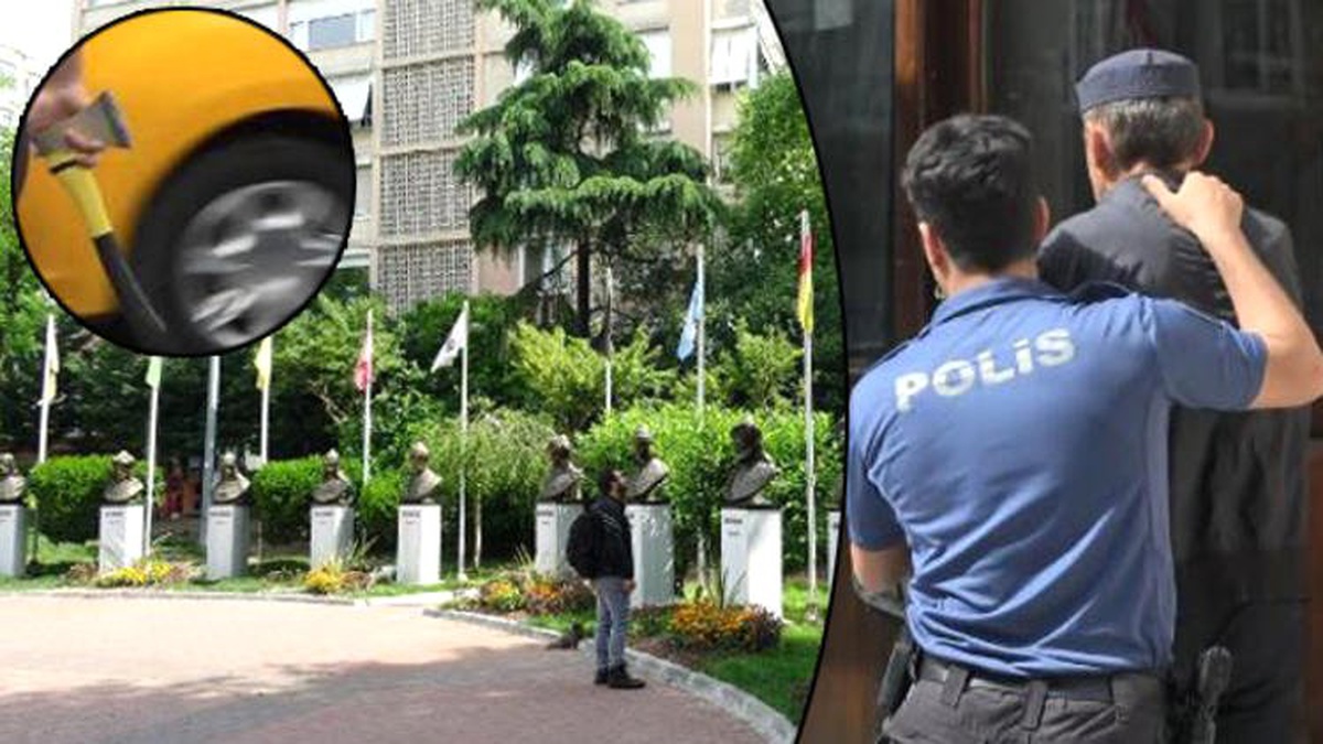 Maçka Parkı\'nda Türk Büyüklerine Baltalı Saldırı