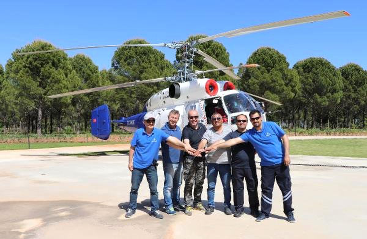 Rus Yapımı Yangın Söndürme Helikopteri Marmaris\'te