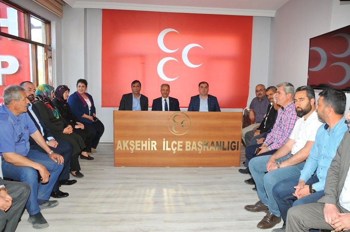 Başkan Akkaya ve AK Parti\'den MHP\'ye Teşekkür Ziyareti